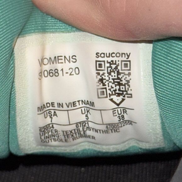 Saucony Omni 20 Gray Mint Green Running Athletic Comfort Shoes Women’s Size 7 - Picture 8 of 8